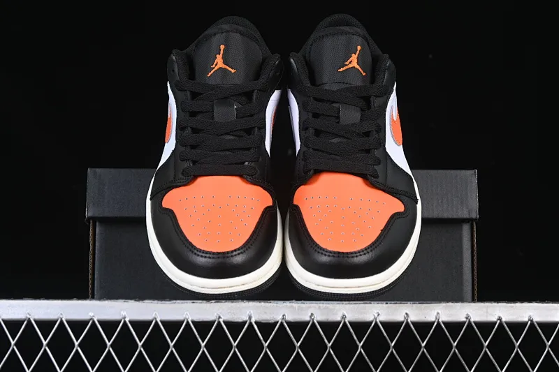 All categories Air Jordan Jordan series basketball shoes Air Jordan 1 Low G version pure original Air Jordan 1 Low AJ1 Joe 1 black and white orange low-top retro cultural basketball shoes 553558-081